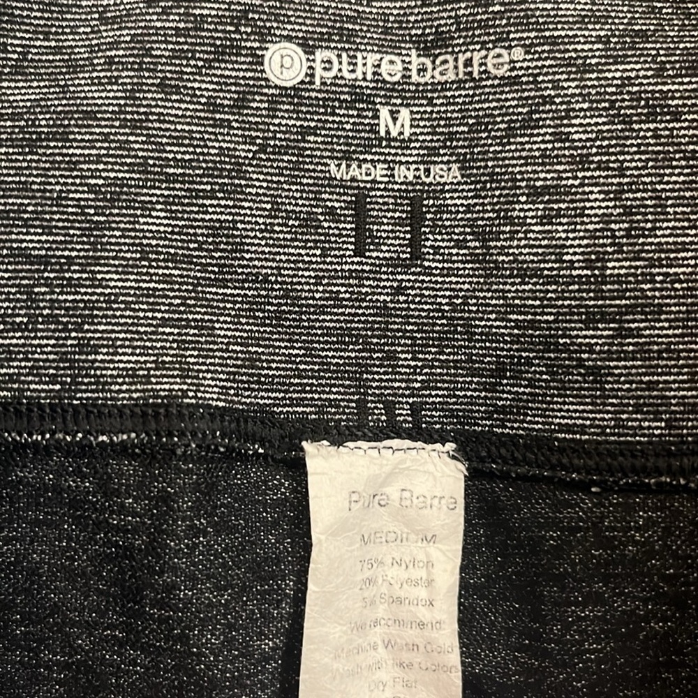 Pure Barre textured legging with angled lines M - Picture 5 of 7